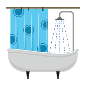 Shower Vector Illustration